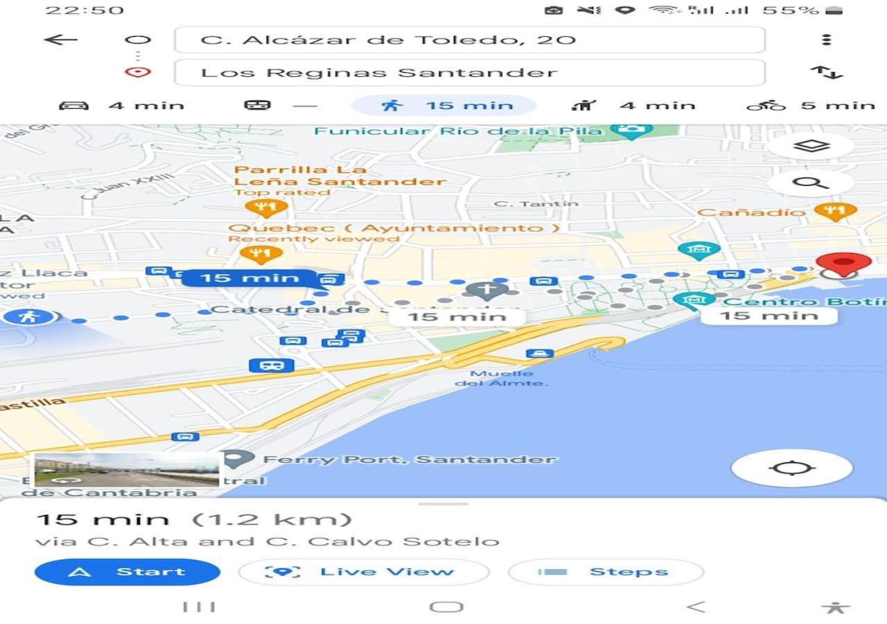 Habitaciones En El Atico De Tona Mirando A La Bahia De סנטנדר מראה חיצוני תמונה